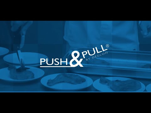 DÉGLON Fourchette de service PUSH-&amp;-PULL avec raclette