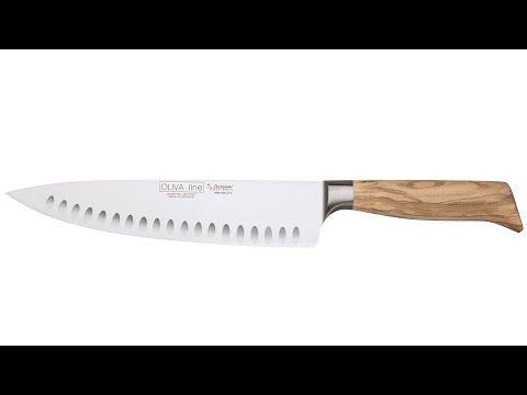 BURGVOGEL Solingen forged chef's knife OLIVA LINE 20 cm wooden handle